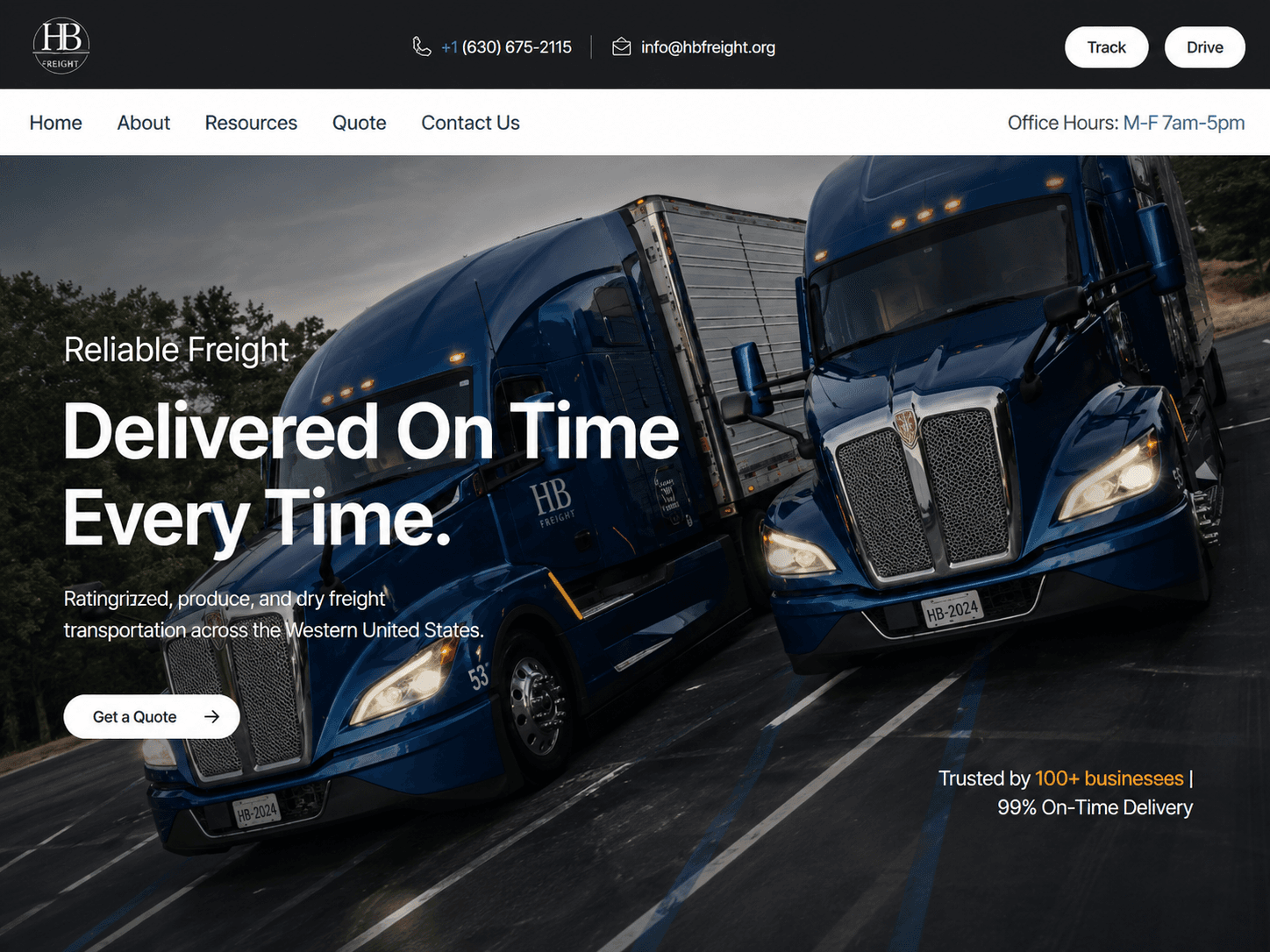 HB Transportation — Express & NestJS project screenshot